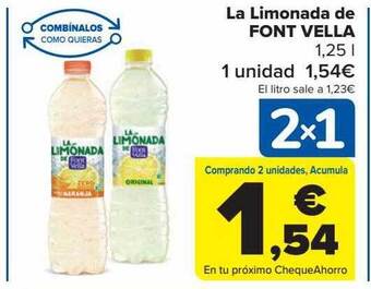Carrefour La Limonada De Font Vella oferta