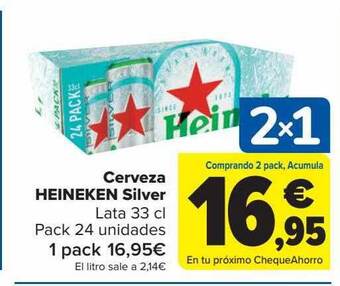Carrefour Cerveza Heineken Silver oferta