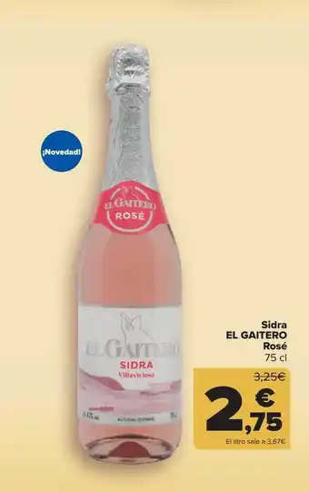 Carrefour Sidra El Gaitero Rosé oferta