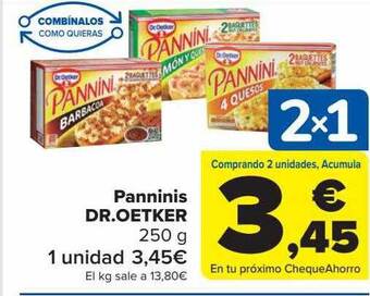 Carrefour Panninis Dr. Oetker oferta