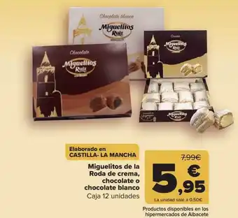 Carrefour Miguelitos De La Roda De Crema Chocolate O Chocolate Blanco oferta