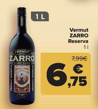 Carrefour Vermut Zarro Reserva oferta
