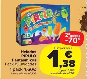 Carrefour Market Helados Pirulo Fantasmikos oferta