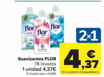 Carrefour Market Suavizantes Flor 78 Lavados oferta