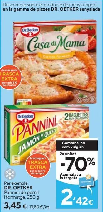 Caprabo Pizza dr oetker oferta