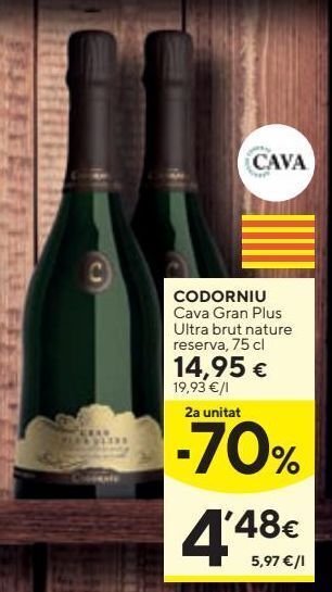 Caprabo Cava brut codorniu oferta