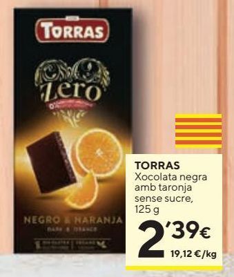 Caprabo Chocolate torras oferta
