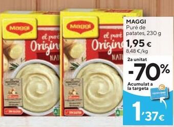 Caprabo Puré de patatas maggi oferta