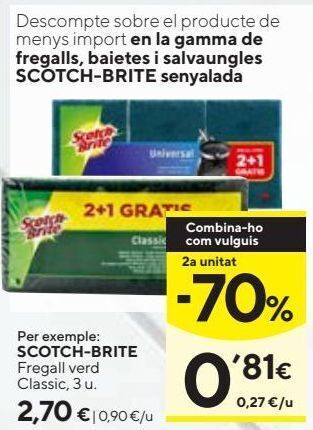 Caprabo Estropajo scotch-brite oferta