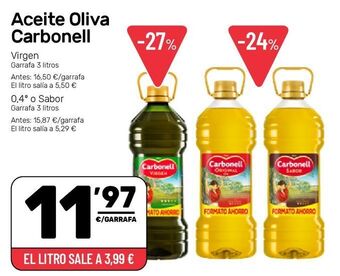 AhorraMas Aceite de oliva carbonell oferta