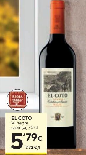 Caprabo Vino tinto el coto oferta