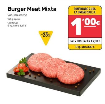 AhorraMas Hamburguesas oferta