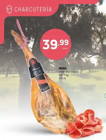 Coviran Ibedul Jamón Reserva pieza 6,5-7 kg oferta