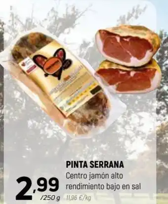 Coviran Pinta Serrana Centro jámon alto redimiento bajo en sal oferta