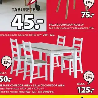 JYSK Mesa de comedor Wien oferta