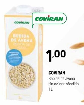 Coviran Coviran Bebida de avena sin azúcar añadido 1 L oferta