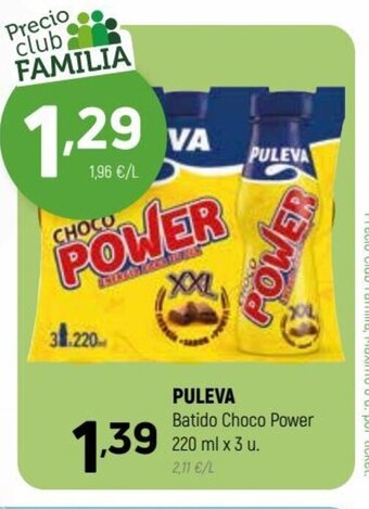 Coviran Puleva Batido Choco Power 220 ml x 3 u. oferta