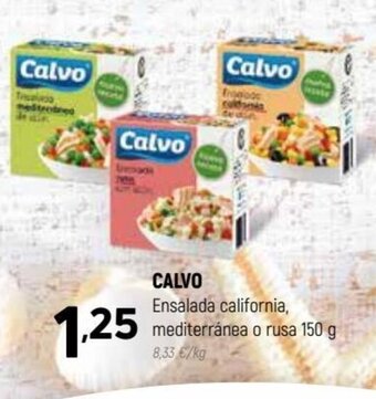Coviran Calvo Ensalada california, mediterránea o rusa 150 g oferta