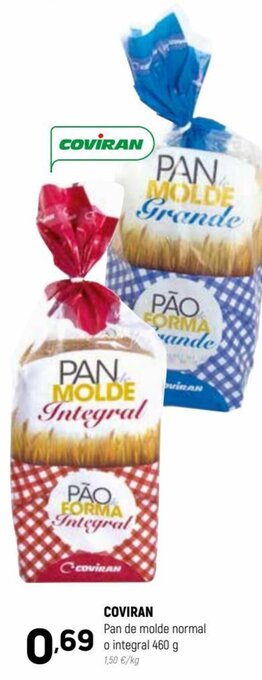 Coviran Coviran Pan de molde normal o integral 460 g oferta