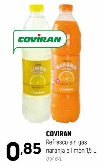Coviran Coviran Refresco sin gas naranja o limón 1,5 L oferta