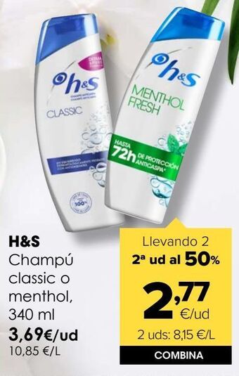 Autoservicios Familia Champú h&s oferta