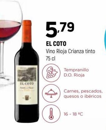 Coviran El Coto Vino Rioja Crianza tinto 75 cl oferta