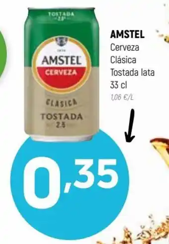Coviran Amstel Cerveza Clásica Tostada lata 33 cl oferta