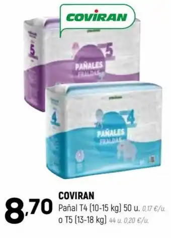 Coviran Coviran Paña T4(10-15 kg) 50 u. o T5 (13-18 kg) oferta