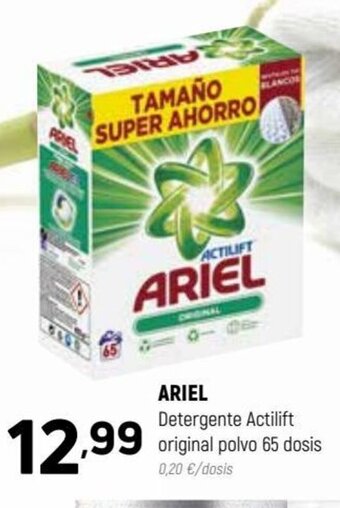 Coviran Ariel Detergente Actilift original polvo 65 dosis oferta