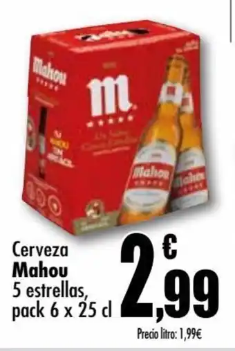 UDACO Mahou Cerveza 5 estrellas pack 6 x 25 cl oferta