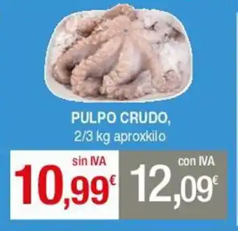 Masymas Pulpo Crudo 2/3 kg aproxkilo oferta