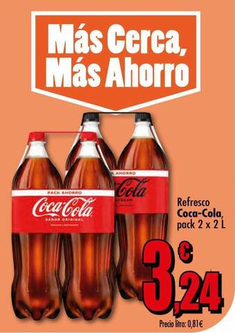 Unide Supermercados Refresco Coca-cola Pack 2 oferta