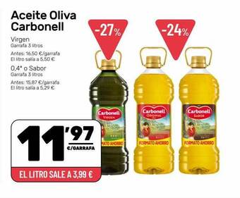 AhorraMas Aceite Oliva Carbonell oferta