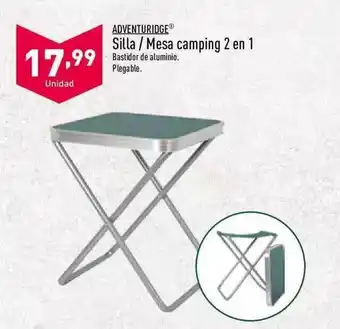 ALDI Silla - Mesa Camping 2 En 1 oferta