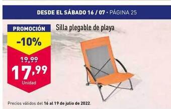 ALDI Silla Plegable De Playa oferta