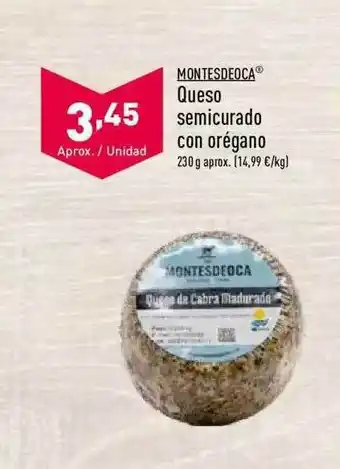 ALDI Queso Semicurado Con Orégano oferta