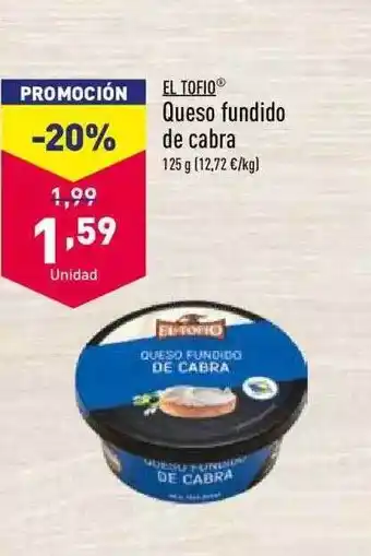 ALDI Queso Fundido De Cabra oferta