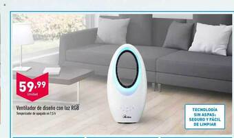 ALDI Ventilador De Diseño Con Luz Rgb oferta