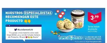 ALDI Tarrina Helado De Pistacho oferta