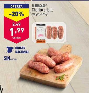 ALDI Chorizo Criollo oferta