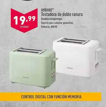 ALDI Tostadora De Doble Ranura oferta