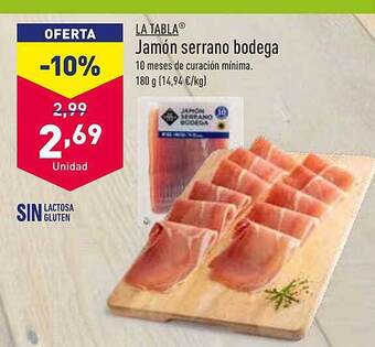 ALDI Jamón Serrano Bodega oferta