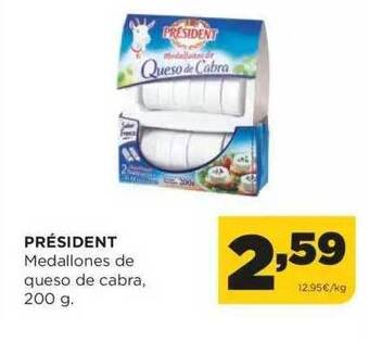 Alimerka Président Medallones De Queso De Cabra oferta