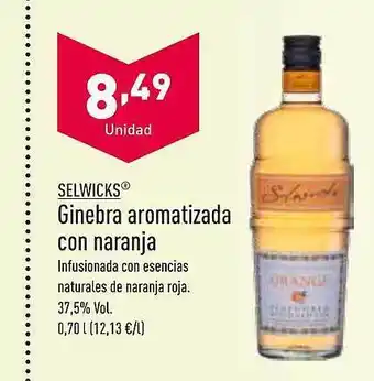 ALDI Selwicks Ginebra Aromatizada Con Naranja oferta