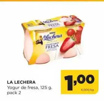 Alimerka La Lechera Yogur De Fresa Pack 2 oferta
