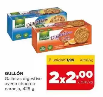 Alimerka Gullón Galletas Digestive Avena Choco O Naranja oferta