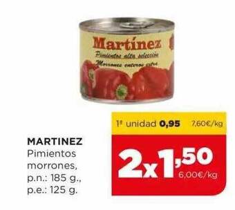 Alimerka Martinez Pimientos Morrones oferta