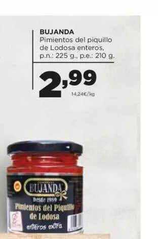 Alimerka Bujanda Pimientos Del Piquillo De Lodosa Enteros oferta