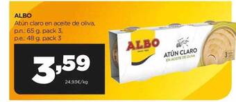 Alimerka Albo Atún Claro En Aceite De Oliva oferta