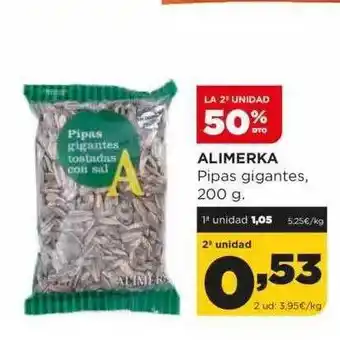 Alimerka La 2a Unidad 50% Dto Alimerka Pipas Gigantes oferta